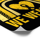 Poster Arc-en-ciel En Septembre Nous Portons Or Cancer En (Coin)