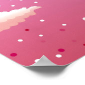 Poster Arc-en-ciel et bâtiments sur les nuages (Coin)