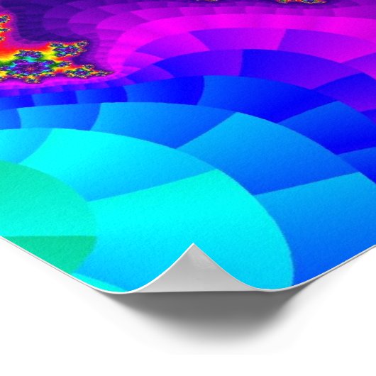 Poster Arc-en-ciel fleuri (Coin)