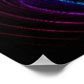 Poster Arc en ciel foncé (Coin)