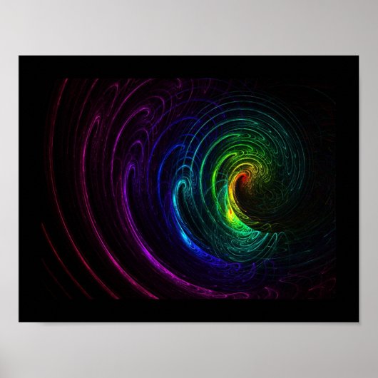 Poster Arc en ciel foncé (Devant)