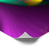 Poster Arc-en-ciel fractal (Coin)