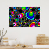 Poster Arc-en-ciel global - Fractal (Cuisine)