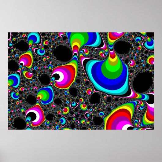Poster Arc-en-ciel global - Fractal (Devant)