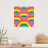 Poster Arc-en-ciel heureux (Cuisine)