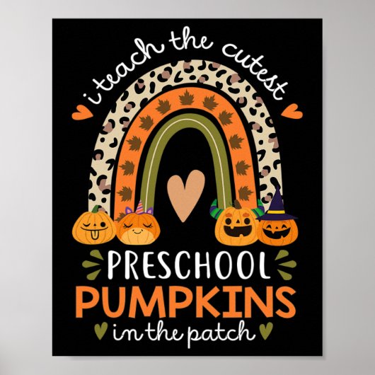 Poster Arc En Ciel J'Enseigne Les Citrouilles Les Plus Co (Devant)