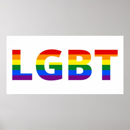 Poster Arc-en-ciel Lgbt (Devant)
