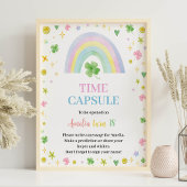 Poster Arc-en-ciel Lucky One Birthday Time Capsule Sign