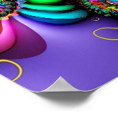 Poster Arc-en-ciel mélodique fractionné (Coin)