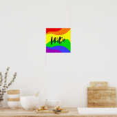 Poster Arc-en-ciel moderne Pride (Cuisine)