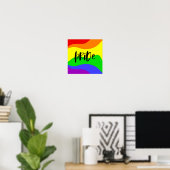 Poster Arc-en-ciel moderne Pride (Bureau à domicile)