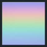 Poster Arc-en-ciel pastel<br><div class="desc">Un dégradé de couleurs pastel arc-en-ciel.</div>