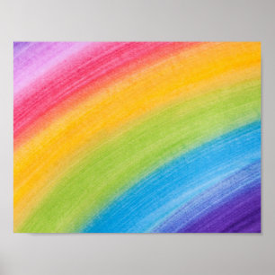 Poster Arc-en-ciel peint