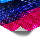 Poster Arc-en-ciel Peinture acrylique Gay Colours Fierté  (Coin)