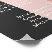 Poster Arc-en-ciel rétro moderne | Siège Alphabétique Som (Coin)