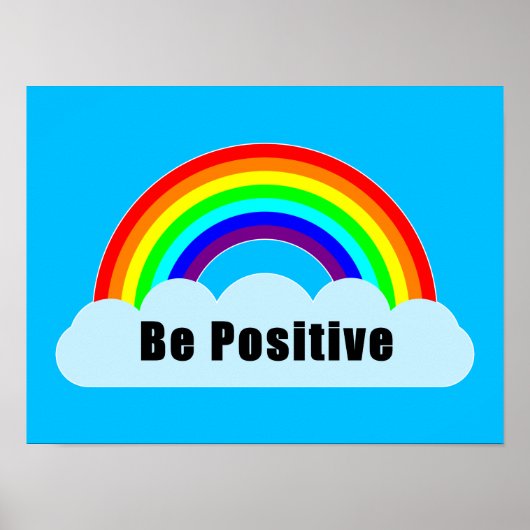 Poster ARC-EN-CIEL - Soyez Positif (Devant)