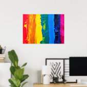Poster Arc-en-ciel (style de peinture) (Bureau à domicile)