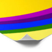 Poster arc-en-ciel Sun Face (Coin)