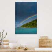 Poster Arc-en-ciel sur l'île, Samoa américaines (Cuisine)