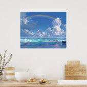 Poster Arc-en-ciel sur l'océan (Cuisine)
