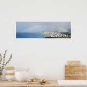 Poster Arc en ciel sur Waikiki (Cuisine)