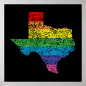 Poster arc-en-ciel texan (Devant)