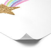 Poster Arc-en-ciel Tir étoile Pépinière Décalages muraux  (Coin)