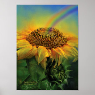 Poster Arc-en-ciel Tournesol Art Poster/Imprimer