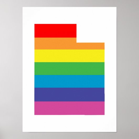 Poster arc-en-ciel utah (Devant)