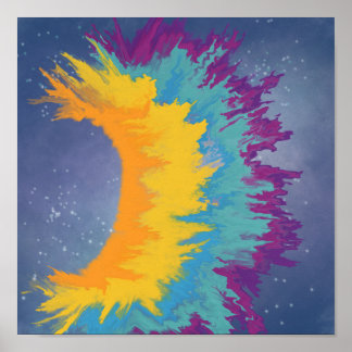 Poster Arc-en-ciel vibrant