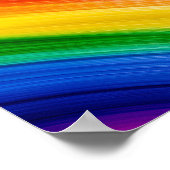 Poster Arc-en-ciel vibrant de couleurs (Coin)
