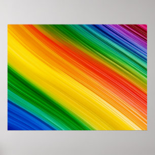 Poster Arc-en-ciel vibrant de couleurs