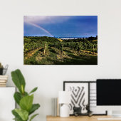 Poster Arc-en-ciel viticole de Vienne (Bureau à domicile)