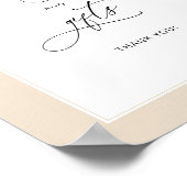 Poster Arc floral orange chute Cartes et cadeaux (Coin)