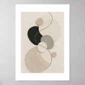 Poster Arc Harmony | Minimal Abstract Plaster Art Print (Devant)