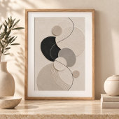 Poster Arc Harmony | Minimal Abstract Plaster Art Print