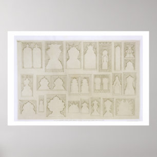 Poster Arc islamique et mauresque design pour balcons, wi