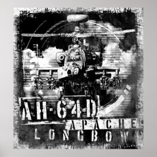 Poster Arc long Apache AH-64D
