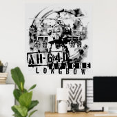 Poster Arc long Apache AH-64D (Bureau à domicile)