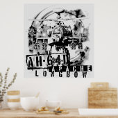 Poster Arc long Apache AH-64D (Cuisine)