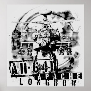 Poster Arc long Apache AH-64D