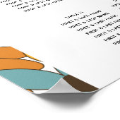 Poster Arc Mariage des années 60's 70 Arch (Coin)