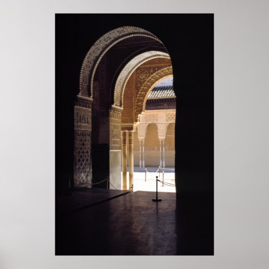 Poster Arc mauresque, L'Alhambra, (Devant)