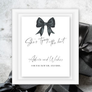 Poster Arc noir - Conseils et voeux pour les jeunes marié