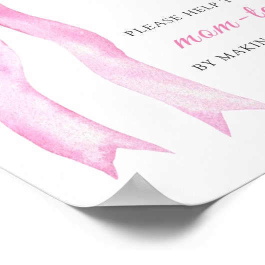 Poster Arc rose - Aidez l'interlocuteur occupé (Coin)