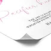 Poster Arc rose - chasse à la suce jeu de baby shower (Coin)