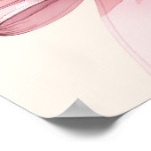 Poster Arc rose crème beige Sweet 16 bienvenue (Coin)