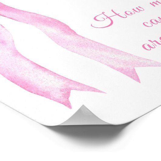 Poster Arc rose - devinez combien de bonbons dans le pot (Coin)
