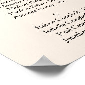 Poster Arc simple moderne Terracotta alphabétique (Coin)