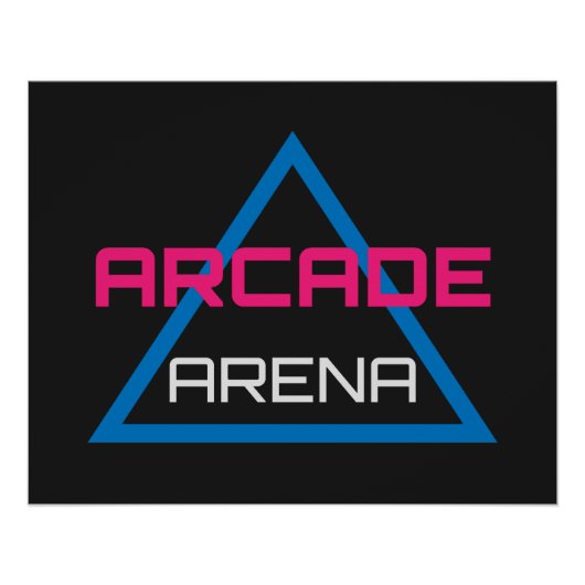 Poster Arcade Arena Gaming Logo (Devant)
